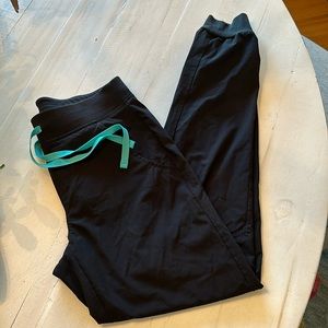 Figs Technical Collection Black Joggers Scrub Pants SZ XS